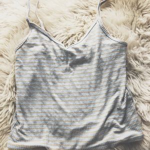 Urban outfitters striped crop top